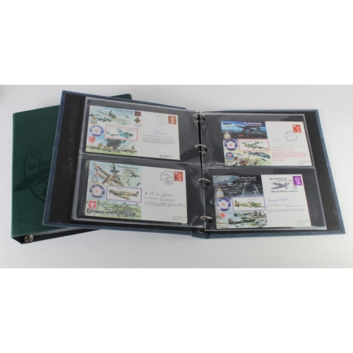 239 - RAF Covers housed in 2x binders, c1972 to 1990, several signed, one album titled The Battle of Brita... 