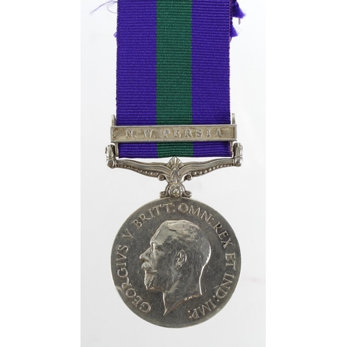 2418 - GSM GV with clasp N.W.Persia named (2420 A.L.D.Bhagwan Singh, C of Guides (Cav)).