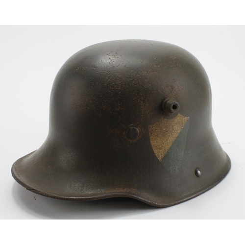 2449 - Inter-War Period Bavarian Friekorps Helmet circa 1920's. A standard M16 helmet with a private purcha... 