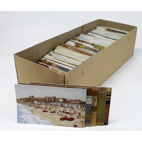 249 - Various artist drawn topographical contained in a long box, some duplication. (approx 850 cards)