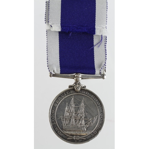 2521 - Naval LSGC Medal GV named (189252 J F Peerless P.O.1.CL. HMS Pembroke). Born Hastings, Sussex.