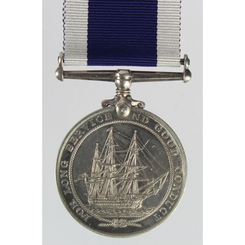 2522 - Naval LSGC Medal GV named (M36366 G W Mardell R.P.O. HMS Pembroke). With research. Born Peckham, Lon... 