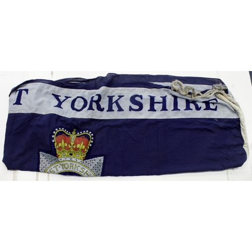 2557 - Police a large West Yorkshire Constabulary HQ Flag 1968 / 1974 a short period of existence before be... 