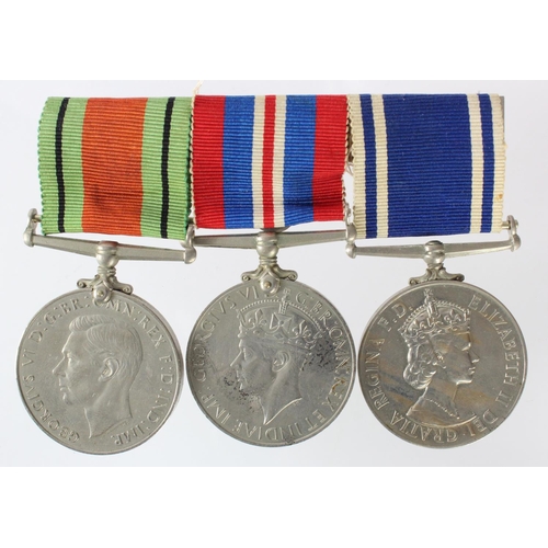 2561 - Police LS & GC EIIR, Defence & War medals, mounted for wear, Sergt Alexander McKenzie