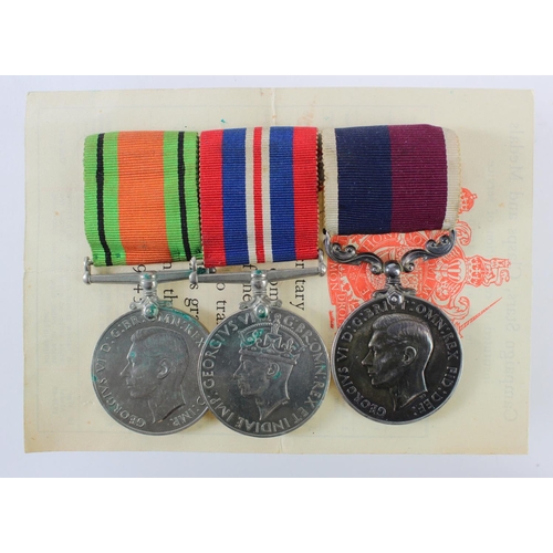 2573 - RAF - Defence & War Medals, GVI RAF LSGC Medal (Act Flt Lt R A King RAF). (3)