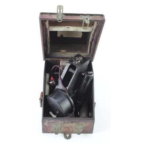 2575 - RAF Bubble Sextant MK.IX.A. 6B / 218, cased. Plus 3x Rude Star Identifiers A-N Type 1 No.2102-C'. So... 