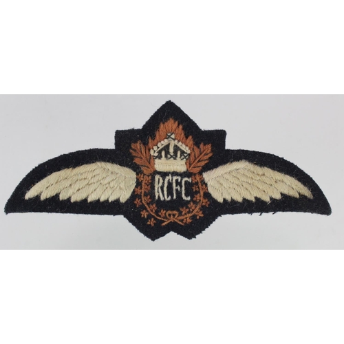 2590 - RCFC a Canadian Flying Corps WW1 pair of wings