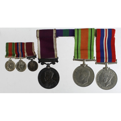 2593 - Regular Army LSGC Medal GV (2311694 C.Q.M.Sjt J M Laing R.Signals) Defence & War Medal. Plus miniatu... 