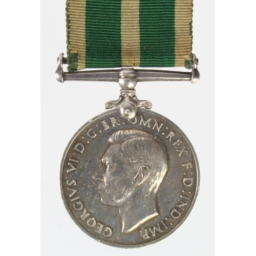 2609 - RNR LSGC Medal GVI named (19540.A. G Elliott L/SMN RNR). Suspender loose but attached. With research... 