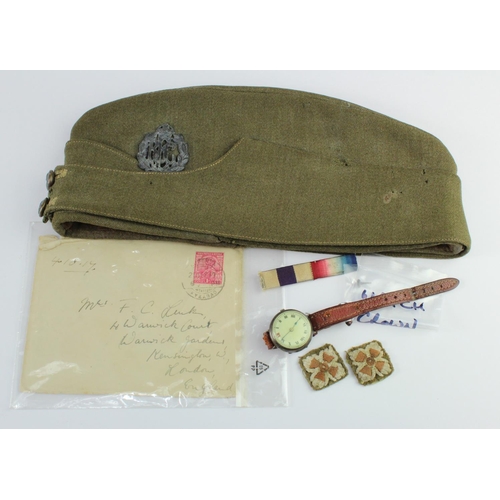 2615 - Royal Flying Corps Casualty interest - items relating to Capt Donald William Edwards MC RFC. Killed ... 