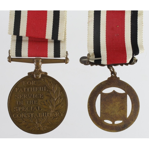 2644 - Special Constabulary medal GV named to Ernest J H Whyte with Metropolitan Special Constabulary 1914 ... 