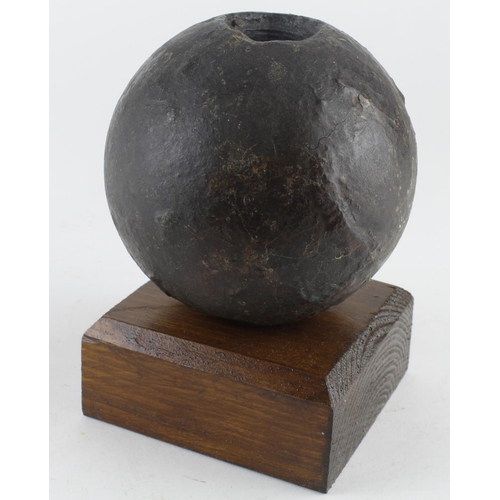 2677 - Victorian 12lb exploding hollow shot cannon shell as used by the RN C. 1830 recovered by divers of t... 