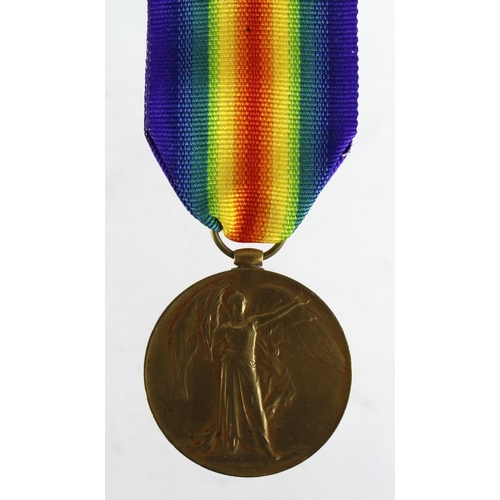 2682 - Victory Medal to GS-7527 Pte F A Ballard R.Fus. Killed In Action 20 Nov 1916 with the 11th Bn. Born ... 