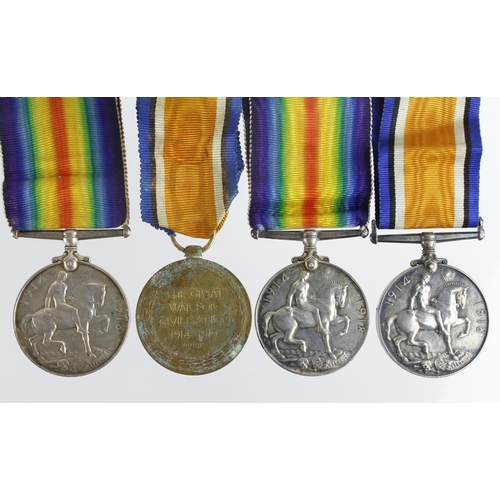 2722 - WW1 medals - BWM & Victory Medal to T4-215056 Dvr C Swift ASC. BWM to S4-199079 A.Cpl T Thomas ASC. ... 