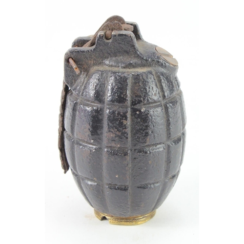 2724 - WW1 No 5 Mills Grenade. Complete with brass centre tube. Base Dated March 1916. Maker C.A. Vandervel... 