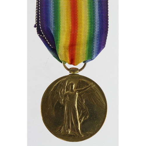 2727 - WW1 officers casualty Victory medal to 2/Lieut Sidney Sheppard 3rd/10th Bn London Regt. Attached to ... 