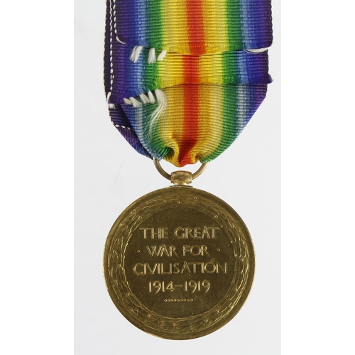 2727 - WW1 officers casualty Victory medal to 2/Lieut Sidney Sheppard 3rd/10th Bn London Regt. Attached to ... 