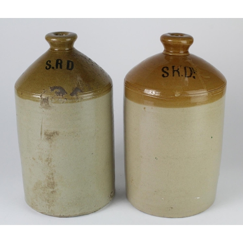 2740 - WW1 Special Rations Dept Rum Jugs. (2) Buyer collects