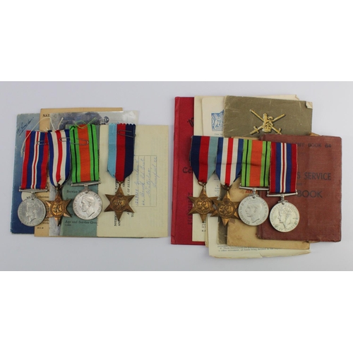 2772 - WW2 groups - 1528838 LAC N Groveham RAF 1939-45 Star, F & G Star, Defence & War Medals, RAF Service ... 