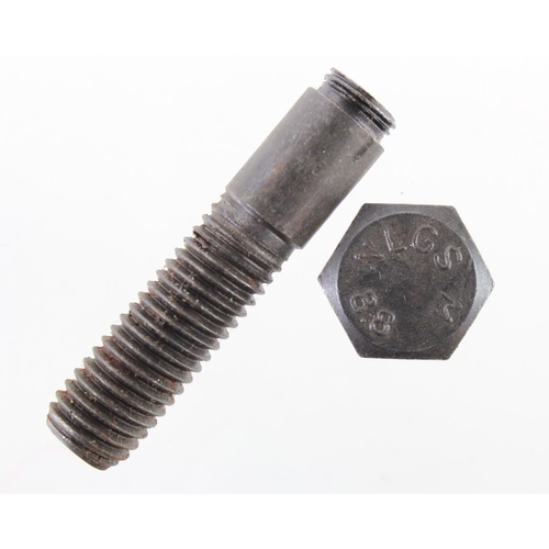 2804 - WW2 SOE/OSS Message Bolt. A standard bolt that has been hollowed out and threaded so that a message ... 