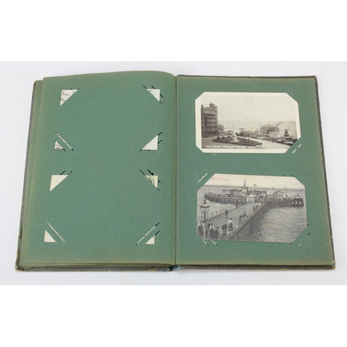 292 - Essex interest - small old album with postcards inc Southend, Leigh on Sea, Westcliff, etc. (approx ... 