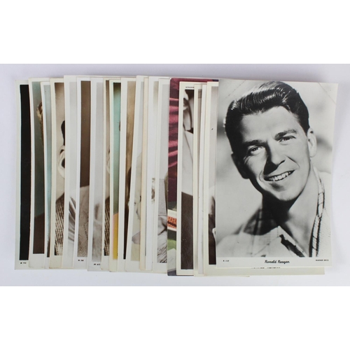 298 - Film Stars, male, James Dean, Ronald Reagan, Errol Flynn, Bob Hope, etc, small selection (approx 20 ... 