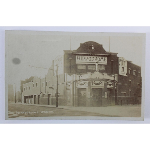 313 - Ipswich, Suffolk. Hippodrome Theatre, real photographic postcard of exterior, postally used but stam... 