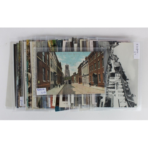 341 - Norfolk, Suffolk & Yorkshire, general mixture (approx 33 cards)