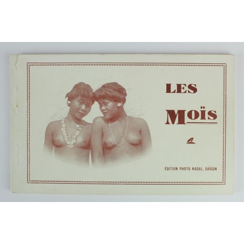 345 - Nudes. Intact booklet of ethnic nude postcards featuring bare breasted native on its cover, containi... 