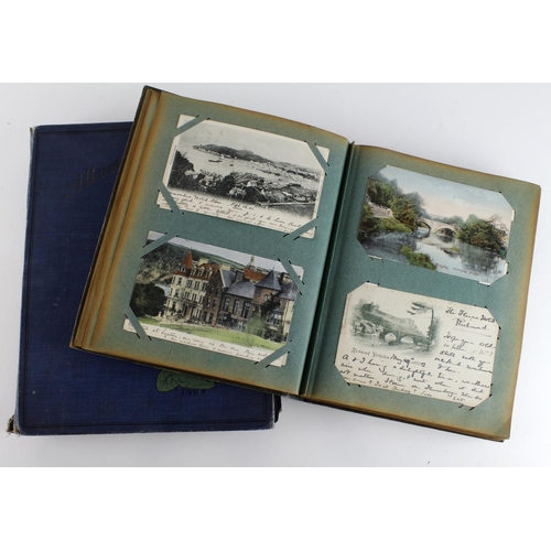 351 - Original collections of old postcards housed in 2x Albums, GB and Foreign mix. (2)