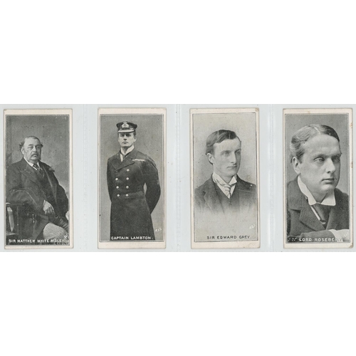 493 - Sinclair (John) - North Country Celebrities, 1904, complete set of 4, in a page G - VG, scarce set, ... 