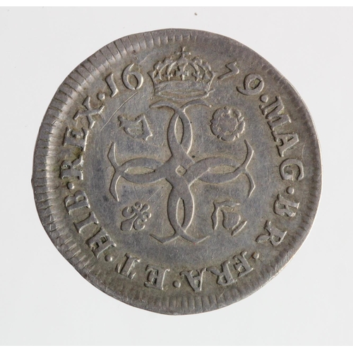 655 - Maundy Fourpence 1679 nVF