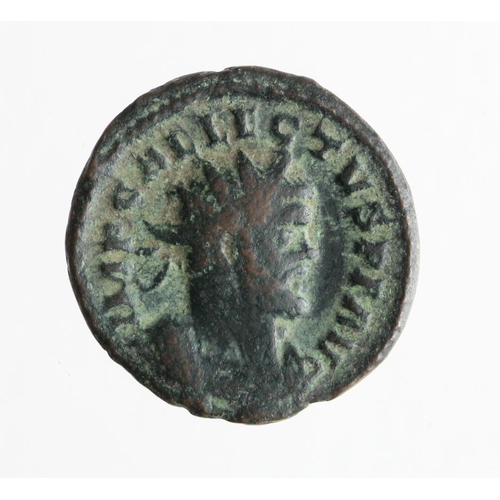 960 - Roman Imperial, Britannic Empire: Allectus AE quinarius, ship type, QL (London mint), Fine.