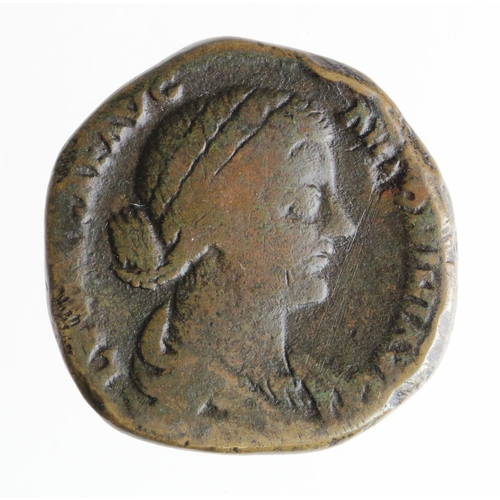 966 - Roman Imperial: Lucilla AE sestertius (wife of Verus) 161-169 AD; Venus standing l. reverse; aF