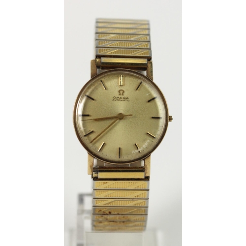 661 - Gents 9ct cased Omega automatic wristwatch circa 1964. Not working missing winder