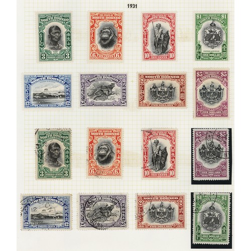 171 - North Borneo 1931 50th Anniversary set used, and another set mounted mint, SG295/302 x2, total cat £... 