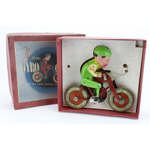 189 - Triang tinplate Gyro Cycle, circa 1930s, contained in original box