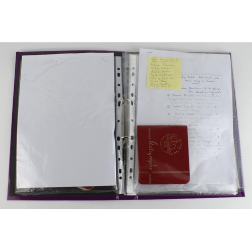 230 - Autographs. A collection of three autograph albums and signed photographs, circa mid 20th Century, s... 