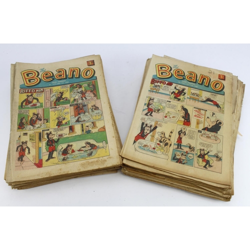 234 - Beano Comics. A Collection of approximately sixty-five Beano comics, circa 1965