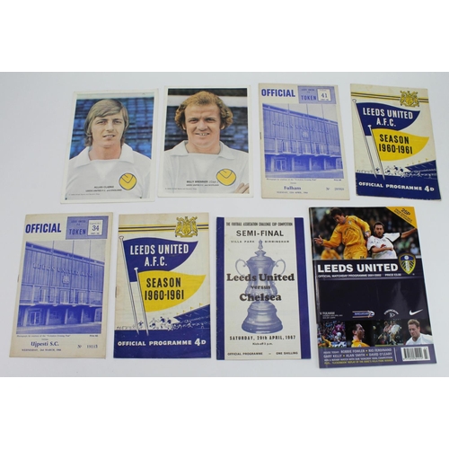 361 - Leeds United, small selection of mainly 1960's programmes