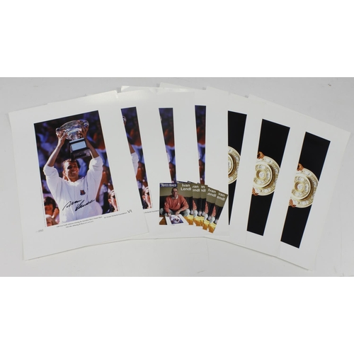 377 - Tennis interest. Six signed limited edition Sporting Masters posters. Martina Navratilova, 1990 Wimb... 