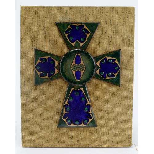 430 - Jewelled Cross on board, has some age, very unusual item.