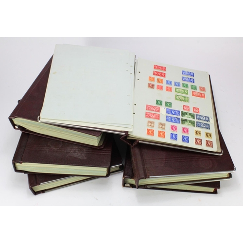 1009 - Original unpicked collection in several old ledgers, majority early QE2 mm sets, with GVI noted plus... 