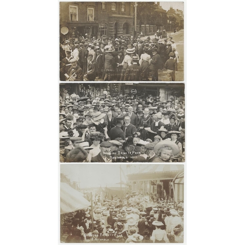 1075 - Southwold, Opening Trinity Fair 1905 R/P's by Jenkins (3) original collection