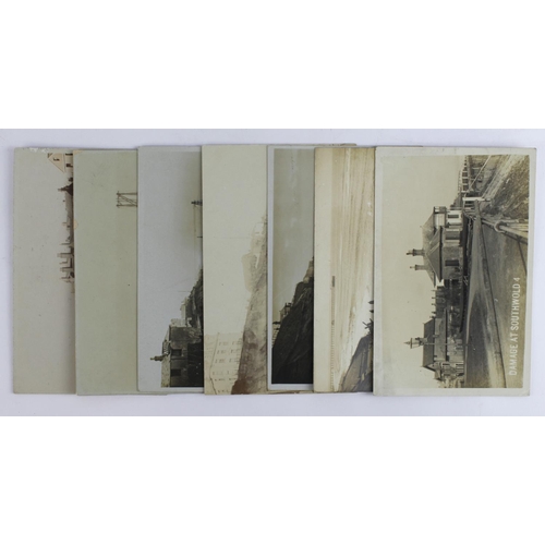 1082 - Southwold, storm damage at various dates & locations, original selection R/P's   (7)