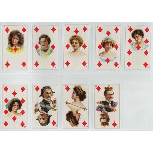 1191 - British American Tobacco - Beauties, Playing Cards superimposed, part set 52/53 (missing the Joker),... 