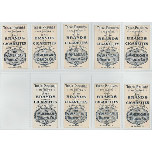 1191 - British American Tobacco - Beauties, Playing Cards superimposed, part set 52/53 (missing the Joker),... 