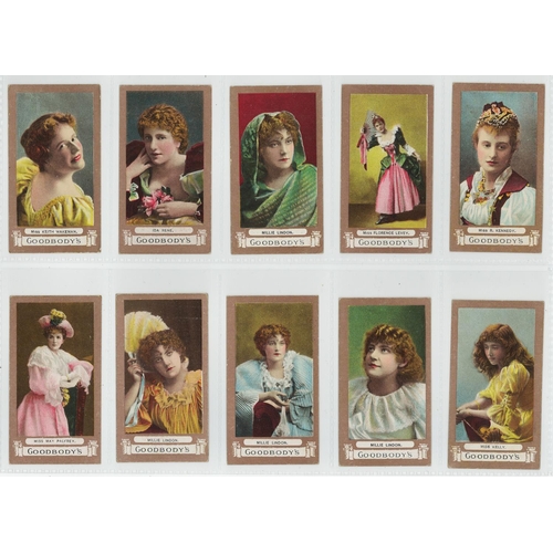 1212 - Goodbody - Eminent Actresses (name at bottom) - complete set in pages, VG cat value £1500