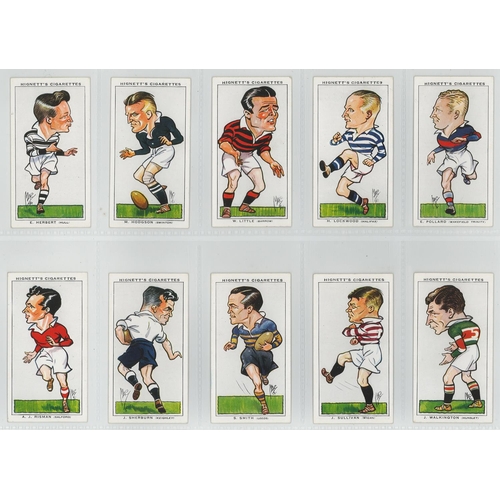 1213 - Hignett - Football Caricatures, complete set in pages, VG, cat value £250