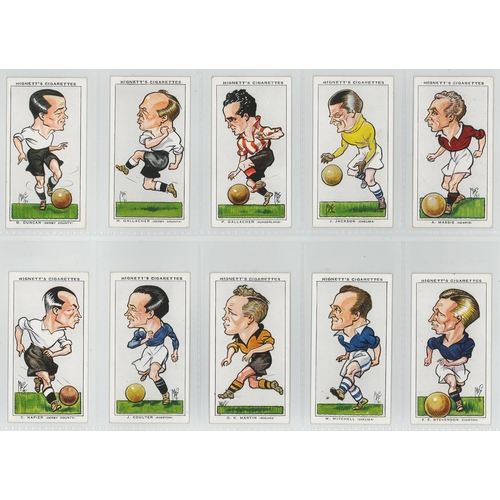 1213 - Hignett - Football Caricatures, complete set in pages, VG, cat value £250